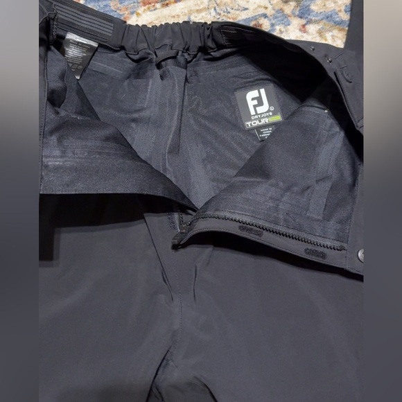 [EUC] FootJoy DryJoys LTS Golf Rain Pants Black Style 34657 Retail $224.95 - Picture 9 of 11